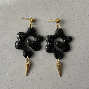 Espiral Negro Purpurina